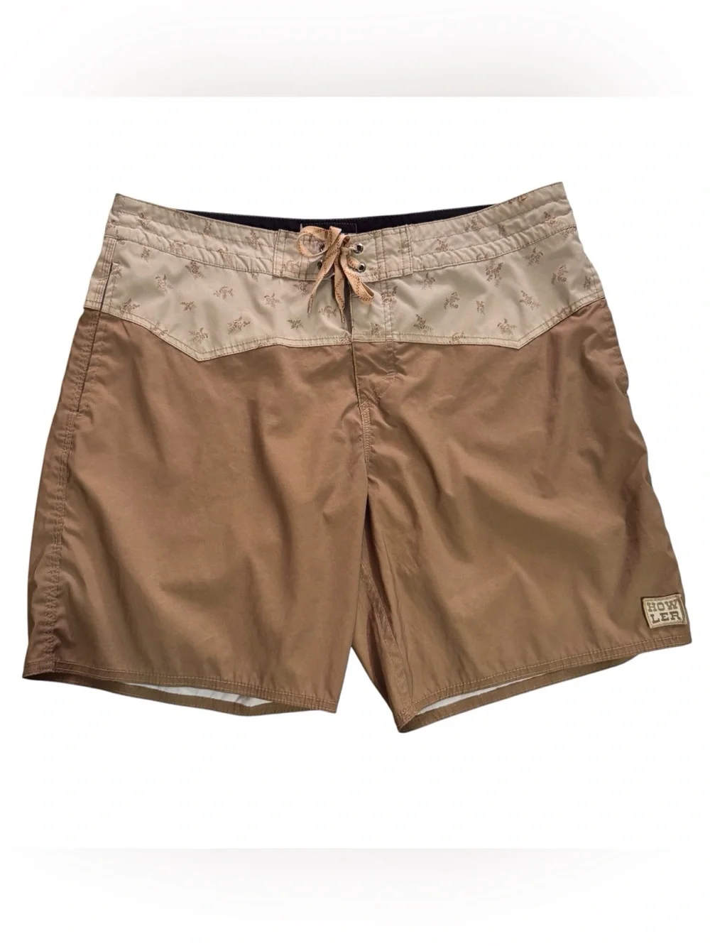 Howler Brothers Size 36 Brown Floral Swim Trunks Vacation Beach Outdoors